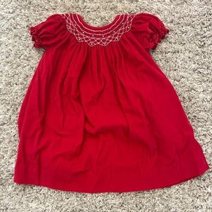 Royal child smocked corduroy dress 12 months